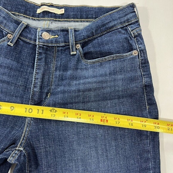 Levis‎ Classic Straight Women Stretch Jeans Blue Size 8S W29 L28 - Picture 10 of 11